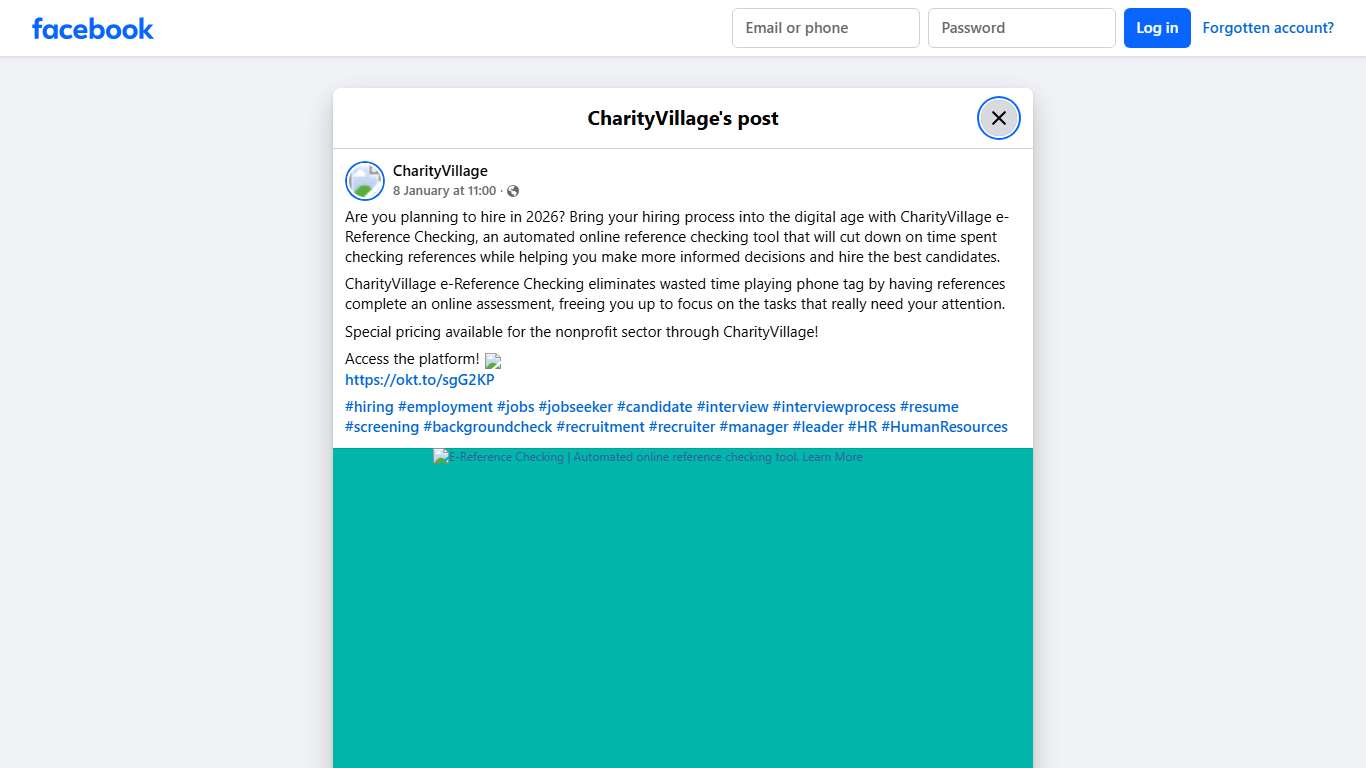 CharityVillage - Are you planning to hire in 2026? Bring... Facebook